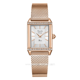 Alexandre Christie AC 2B57 LH Rosegold Dial White Stainless Steel